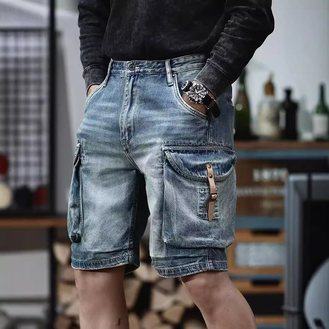 Blue Denim Shorts