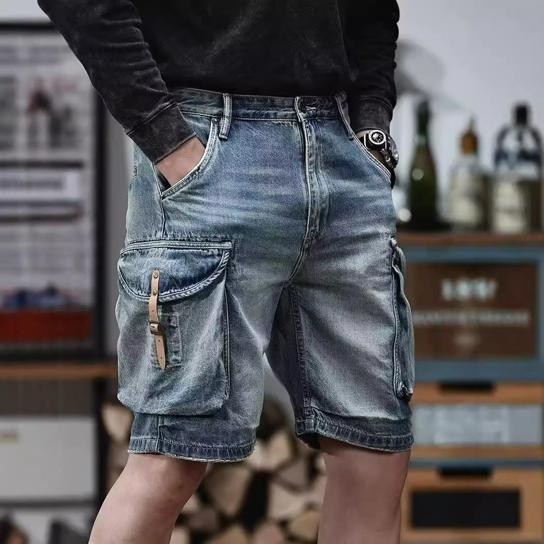 Blue Denim Shorts