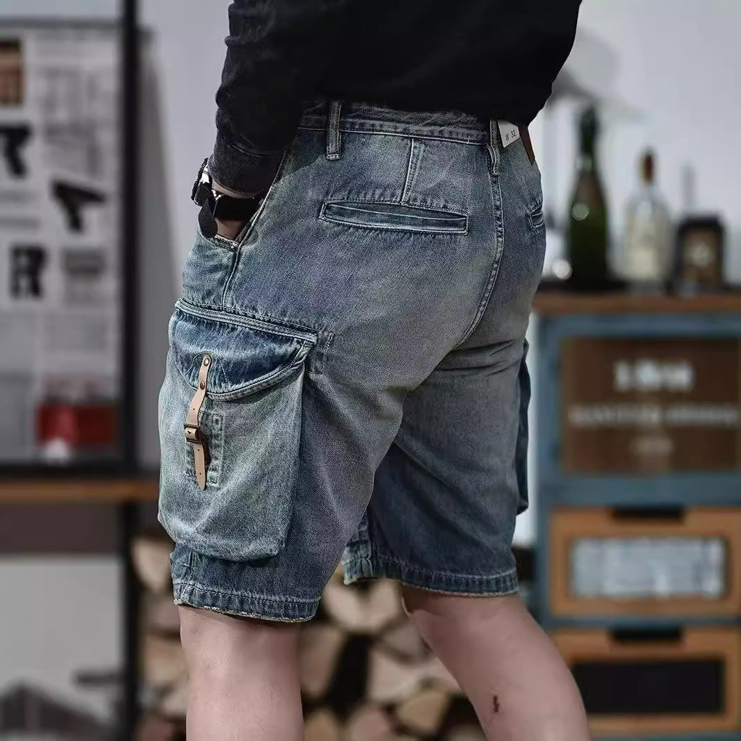 Blue Denim Shorts