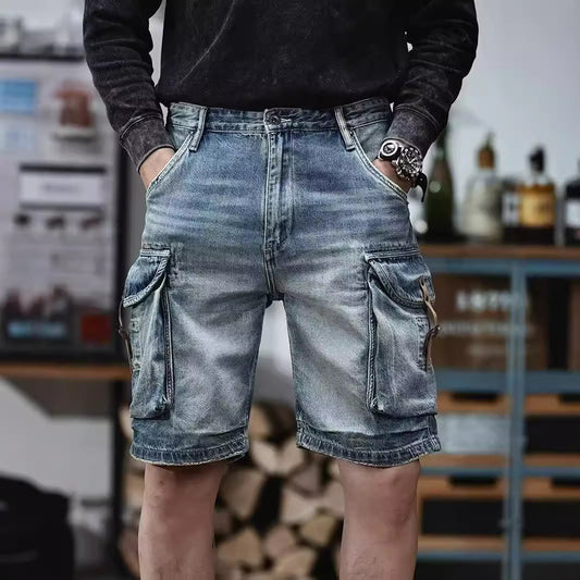 Blue Denim Shorts