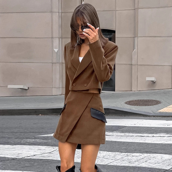 Women's Short Skirt with top  Two-piece Set